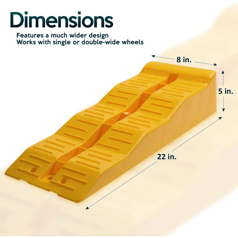 Zone Tech Automotive Leveling Ramps Set Of 2 Premium Quality Camper